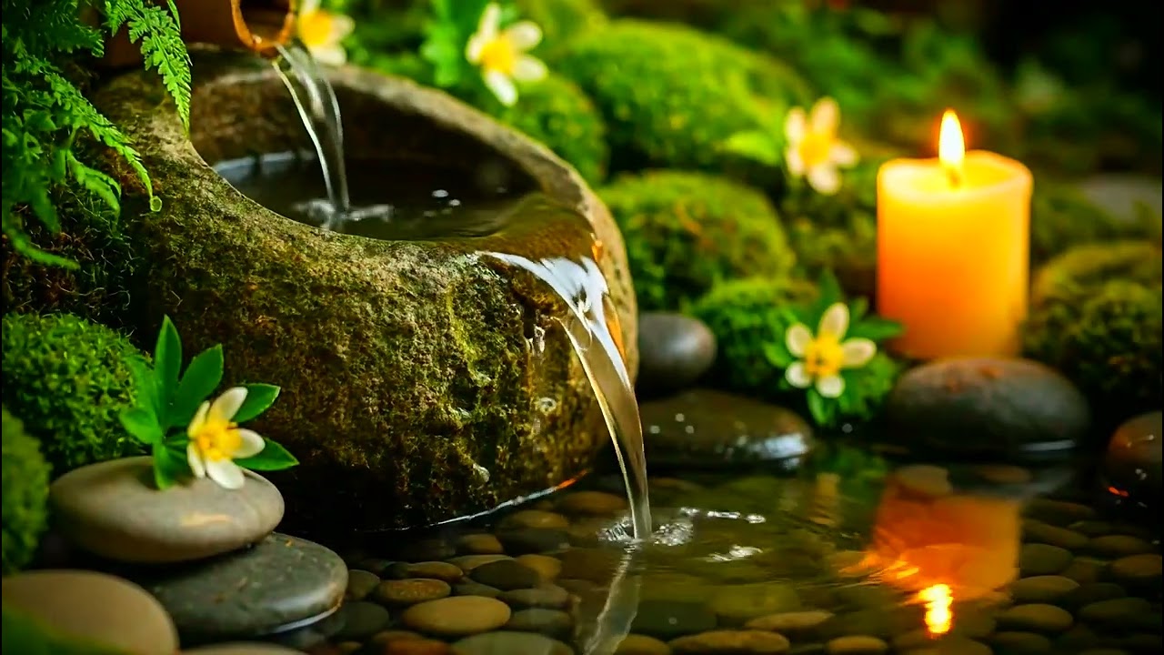 Soft Piano & Water Sounds for Sleep, Anxiety Relief & Overthinking | Night Relaxation Music