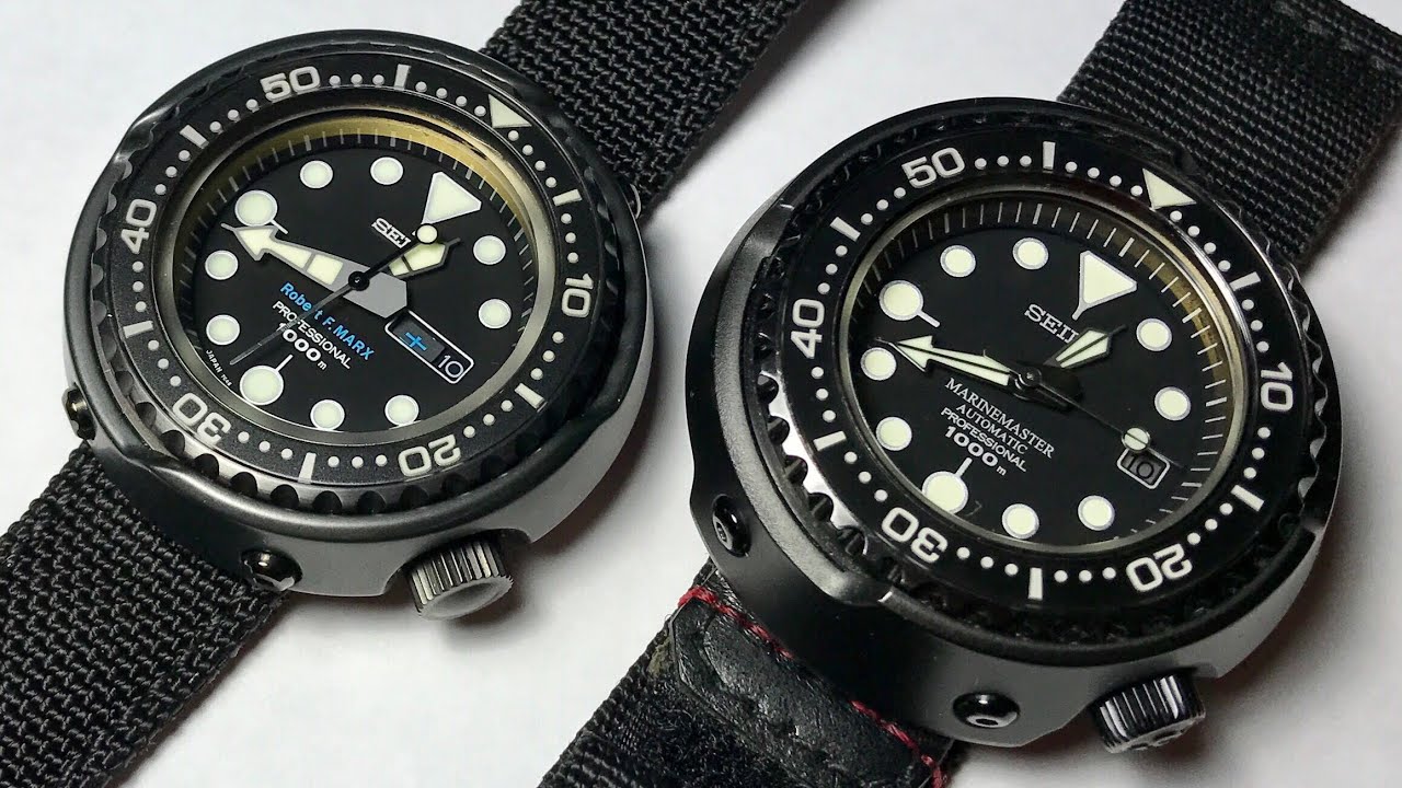 Seiko Emperor Tuna SBDX011 Darth Tuna SBBN011 Comparison