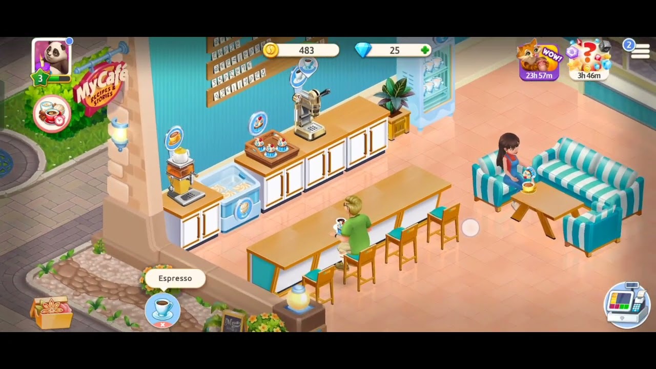 #myfoodcircle  My Cafe Online Mobile Game || #gameplay #2023 #realistic #gamergirl