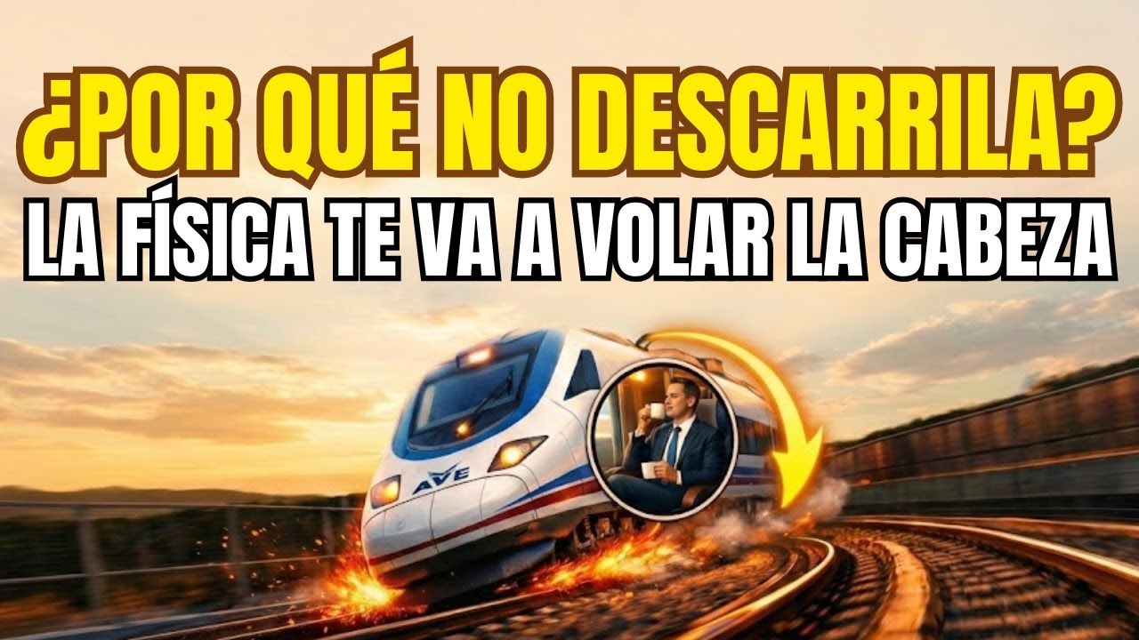 ¿Por qué el tren se INCLINA en las curvas y no descarrila?