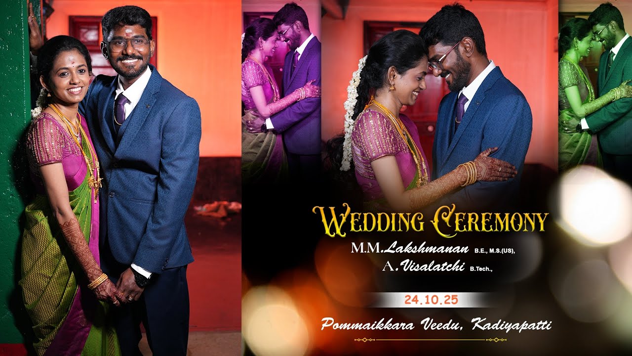 Latchumanan|weds|Visalakshi|Traditional|Wedding|Highlights|Srisaravanas|colourlab|pudukkottai|24.10