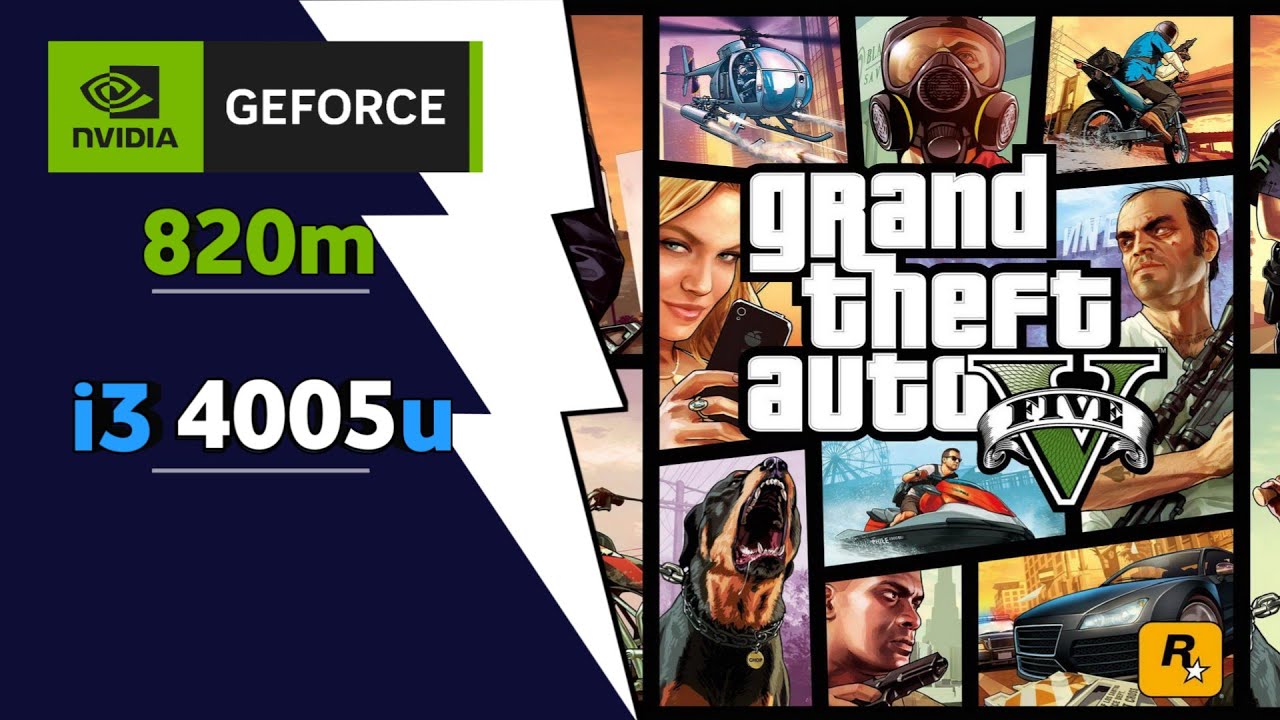 Gameplay Testing GTA V Core i3 GeForce 820m Ram 6GB Vram 2GB Acer Aspire E 14 E5-471-3G5I