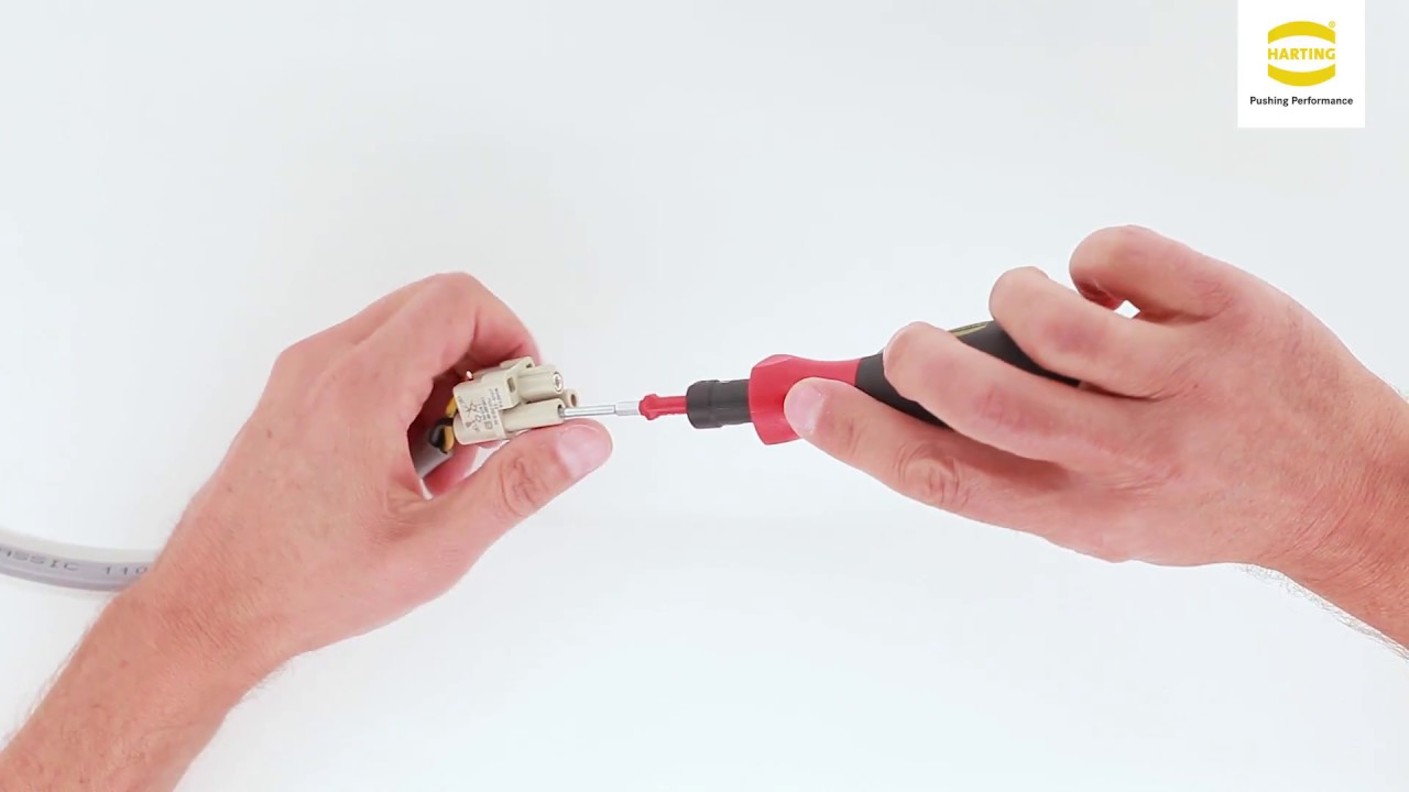 HARTING Han® Q 20 Axial screw - Termination instruction