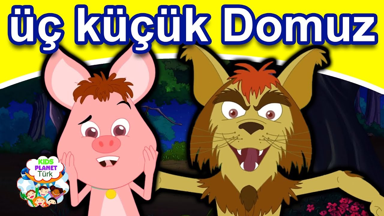 Masal Dinle Türkçe - üç küçük Domuz | Türkçe Peri Masallar | Çocuk masalları izle 2019
