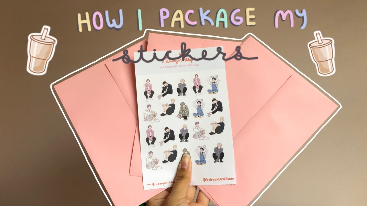 How I Package My Sticker Orders | Small Business