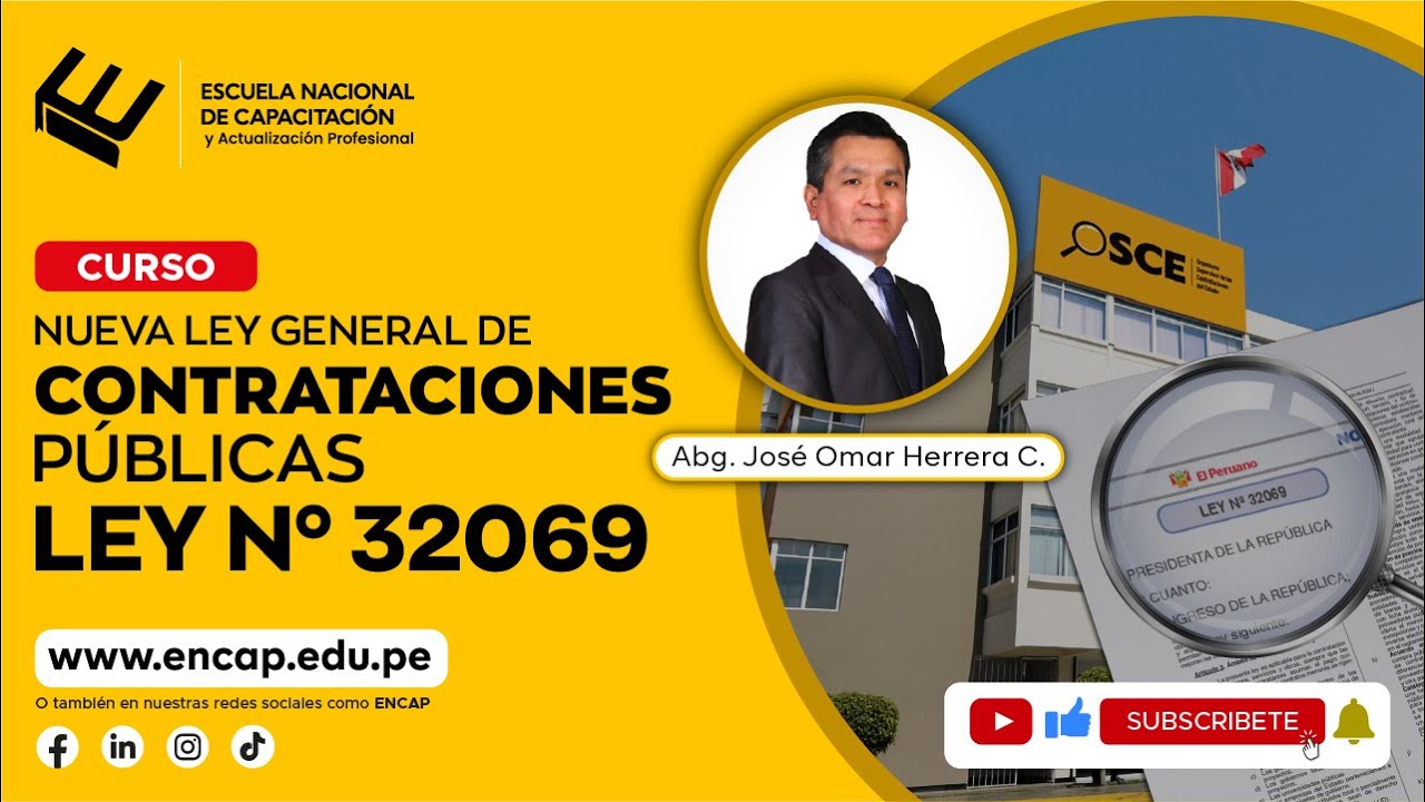 CURSO: NUEVA LEY GENERAL DE CONTRATACIONES PÚBLICAS - LEY Nº 32069 2025