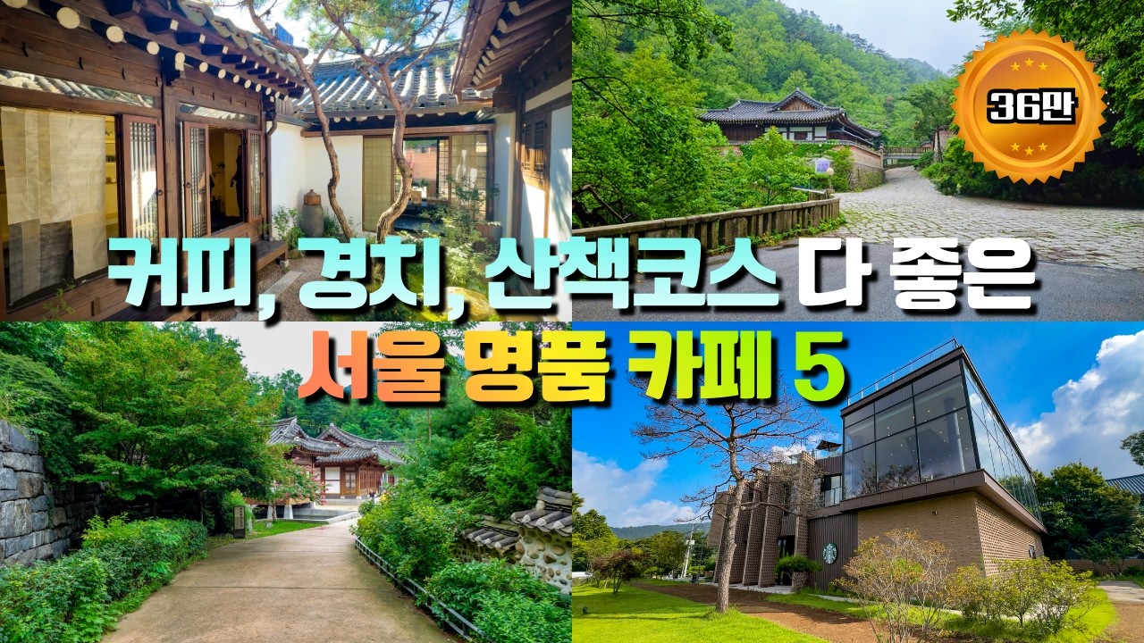 가을에 꼭 가봐야 할 서울 명품 카페 5곳 모음 (커피, 경치, 산책 3박자를 모두 갖춘 곳들) 🍁 | 대중교통 여행 | 추석연휴 힐링코스