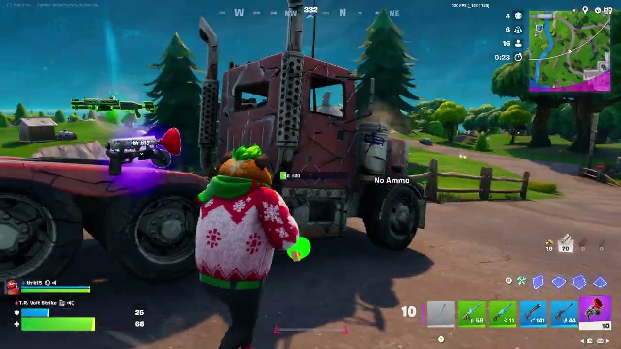Fortnite - Volt Strike with th-h15 - Using big skins to win a round