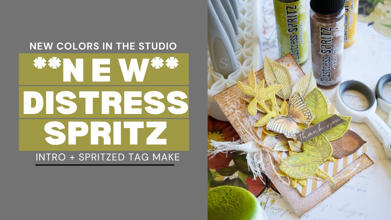 Бренд ***НОВИНКА*** Distress Spritz Colors Plus: как использовать | Tim Holtz Distress Spritz #di...