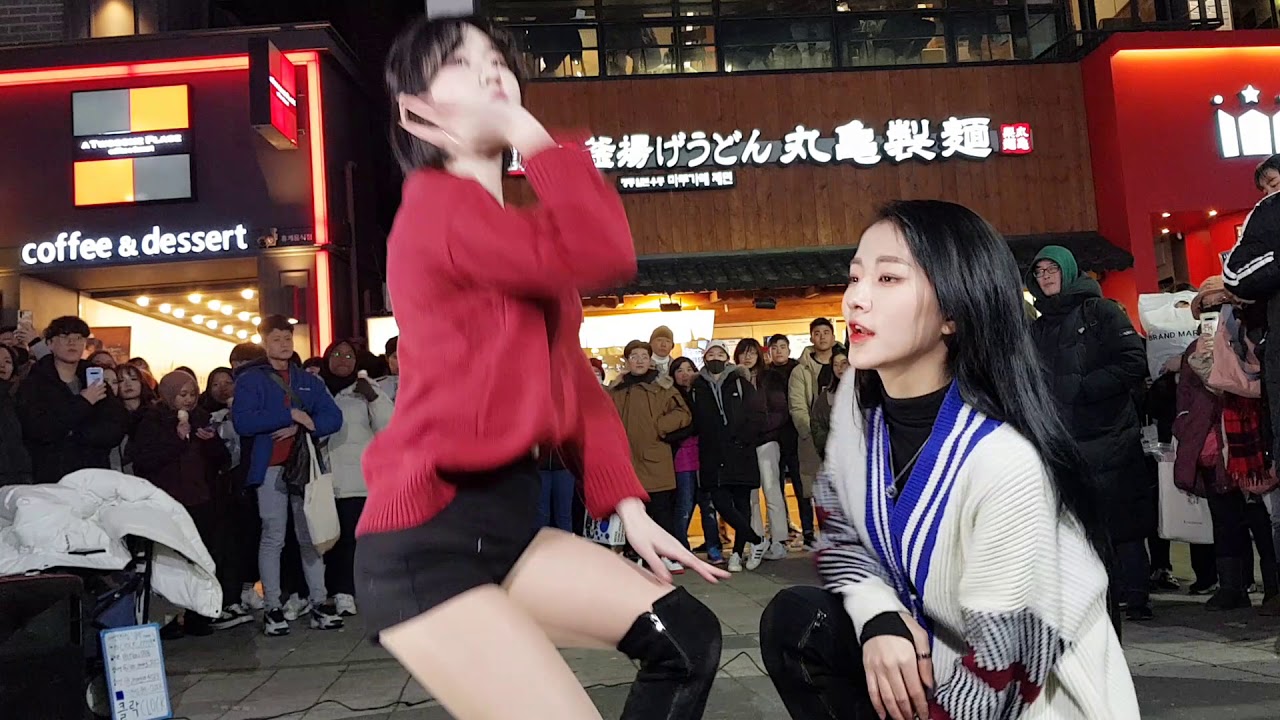 2020년 새해 클락팀과함께 8시~10시4존 홍대버스킹 정인님지각으로 성인식못봄(1)