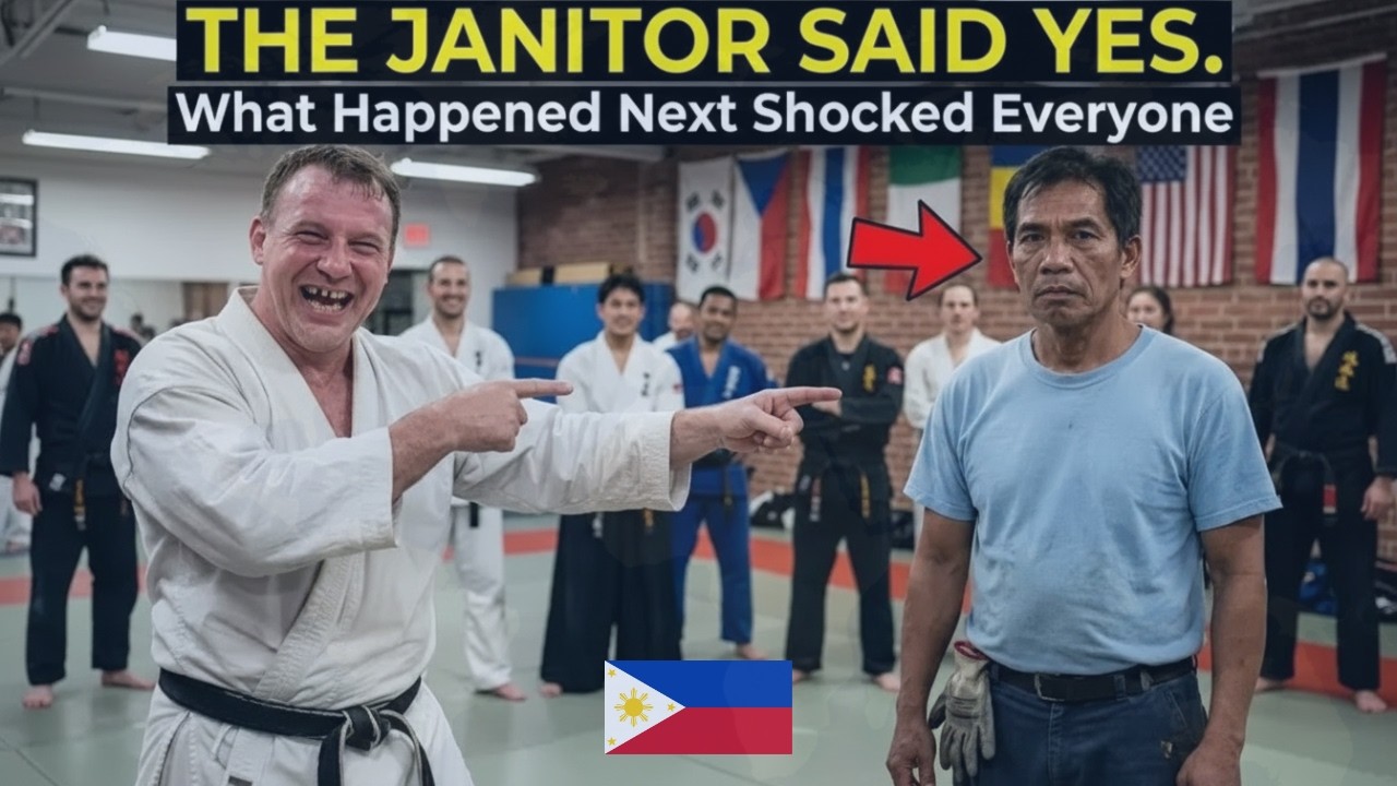 Black belt challenges Filipino janitor to sparring 'just for fun'   the outcome shocked everyone