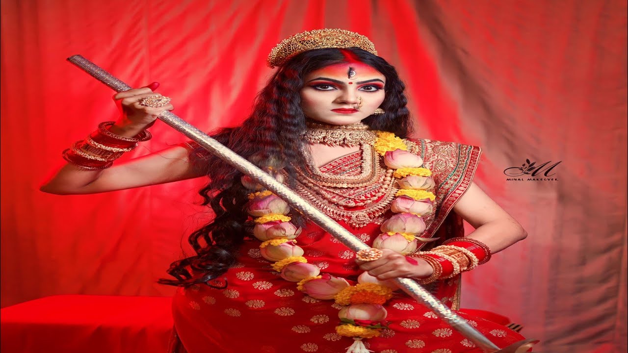 🔱Durga Mata Makeup Tutorial | Navratri Special 🔱🌺 |Navratri Makeup Look 🔱
