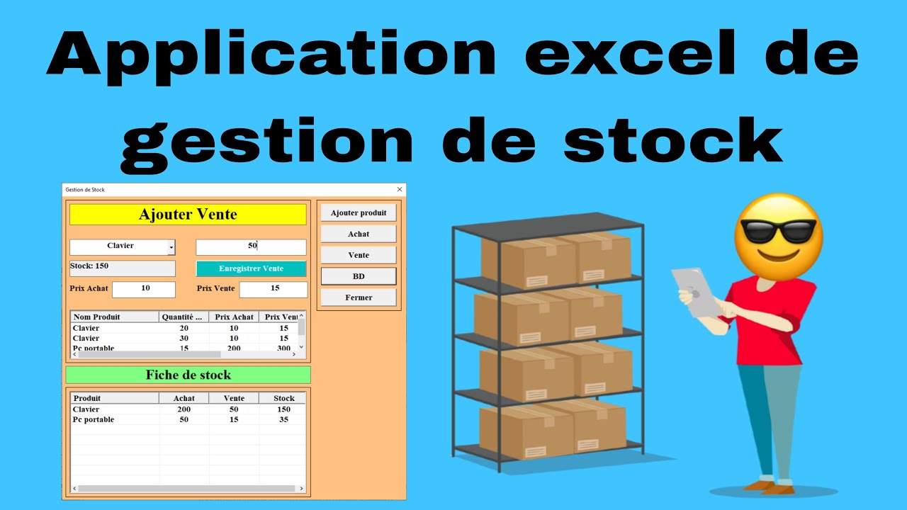 Système de gestion des stock sur excel | gestion inventaire sur excel | suivi de stock avec excel