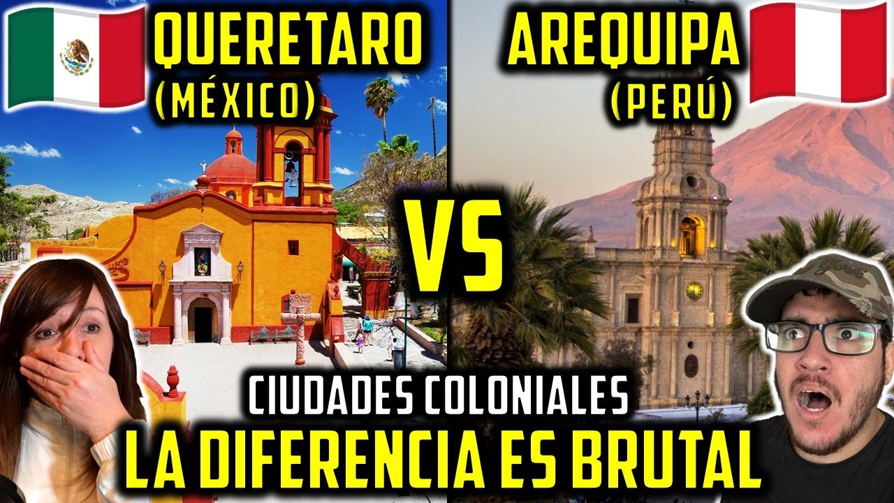 ARGENTINOS QUE VIVEN EN PERÚ REACCIONAN A QUERÉTARO MÉXICO VS AREQUIPA PERÚ... 2 CIUDADES COLONIALES