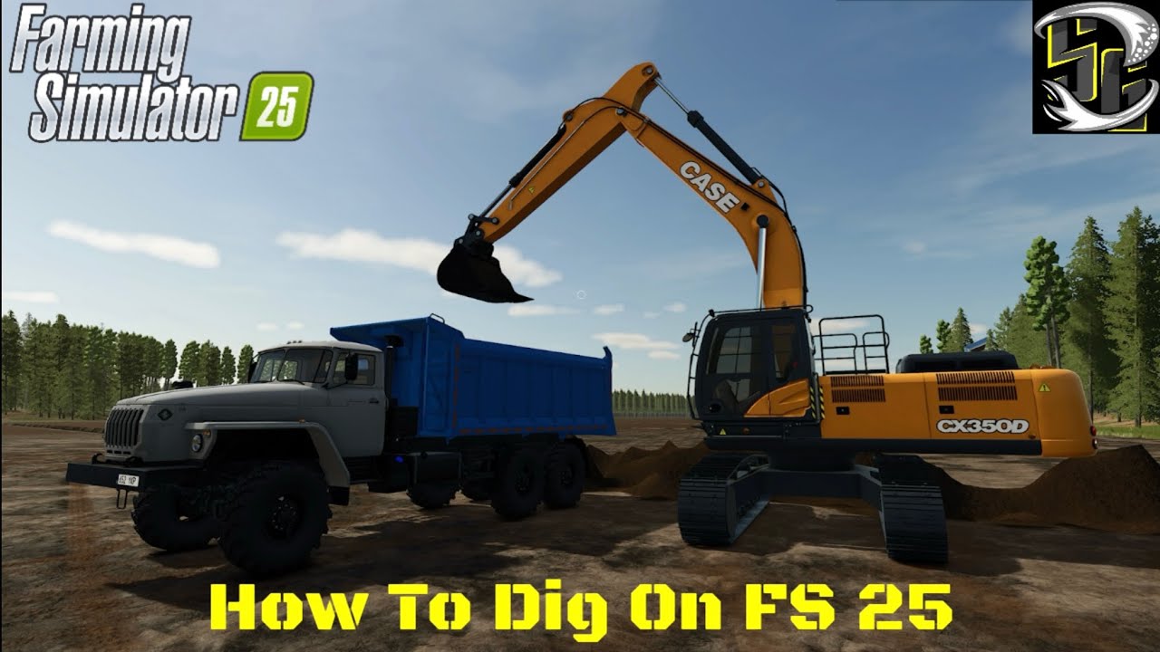 FS 25 - How To Dig On Farming Simulator 25 (English Version)