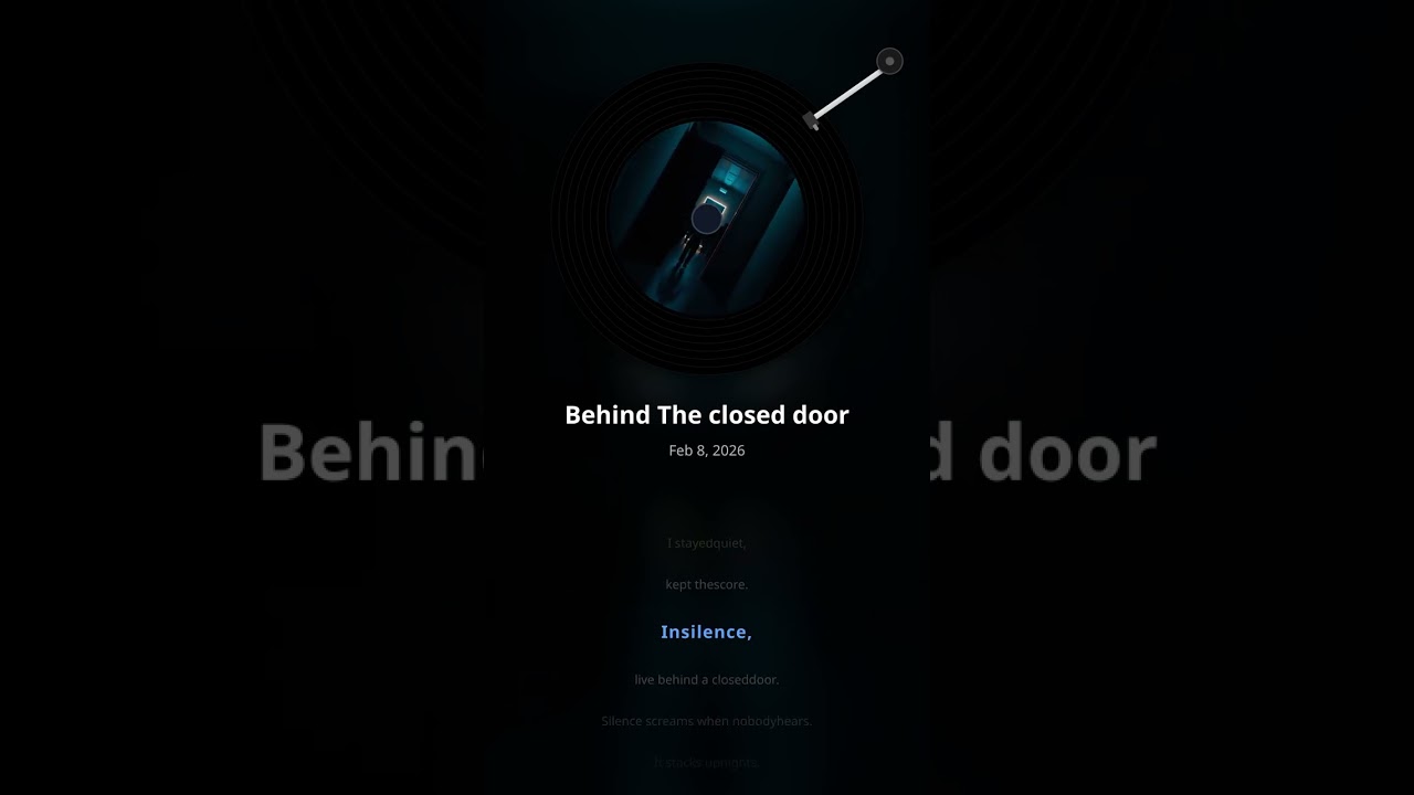 Behind the closed door
