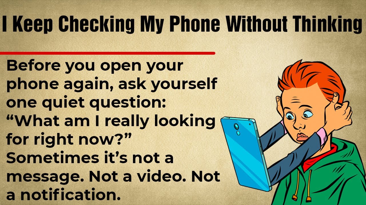 I Keep Checking My Phone Without Thinking || Learn English Through Daily Life