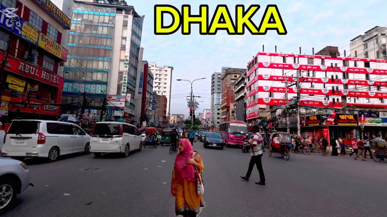 CHAOS CITY DHAKA BANGLADESH |AMAZING UNSEEN WALK TOUR 4K 60 FPS. 