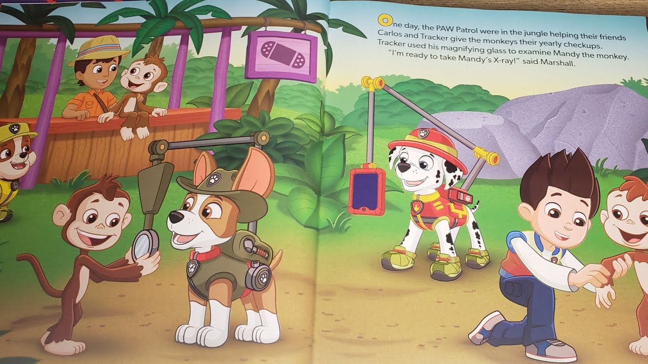 🐶 🐒 Vamos a Leer/Lets read PAW Patrol: Track that Monkey 🐒 Un doctor para los Monos