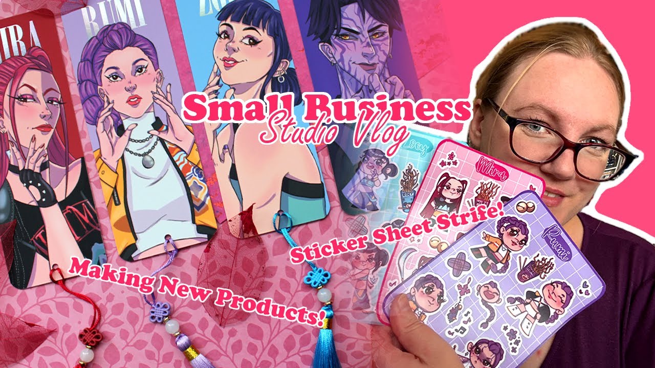 Small Business Vlog | Can I make functioning sticker sheets??