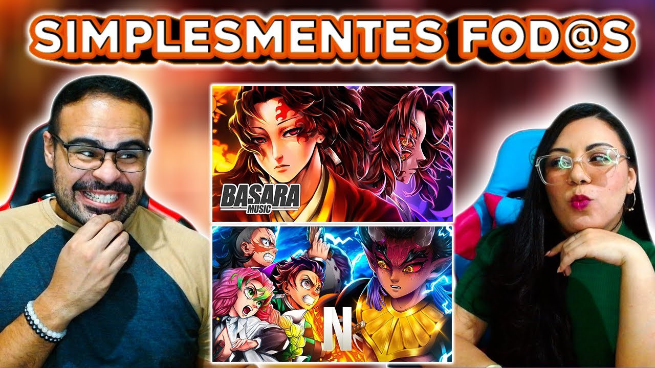 REACT EM CASAL - Sol & Lua (Kokushibo & Yoriichi) | Basara - Vila de Sangue | Neko