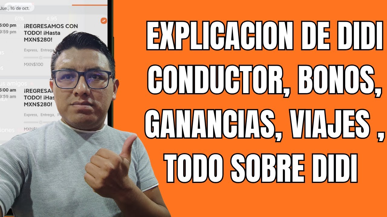 Guía Completa DiDi Conductor: Cómo Usar la App, Ganancias y Funciones (Tutorial 2025)