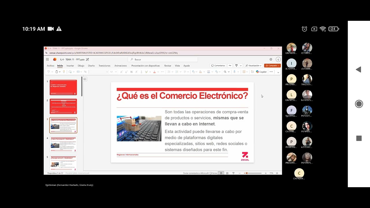 Gestión Comercial para los Negocios Internacionales - Comercio electrónico - Semana 15 - 8 Ciclo 