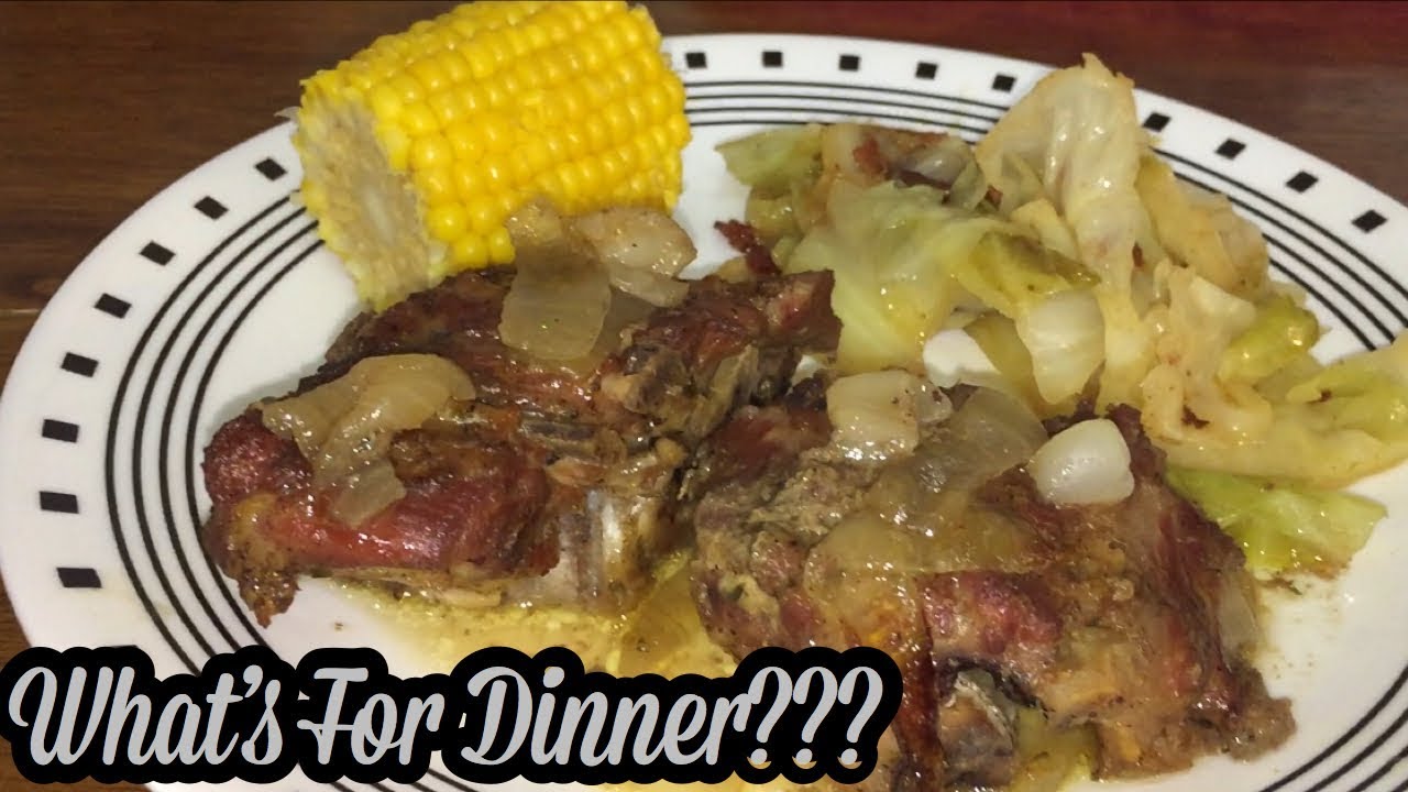 Baked Neck Bones + Fried Cabbage | Cook With Me