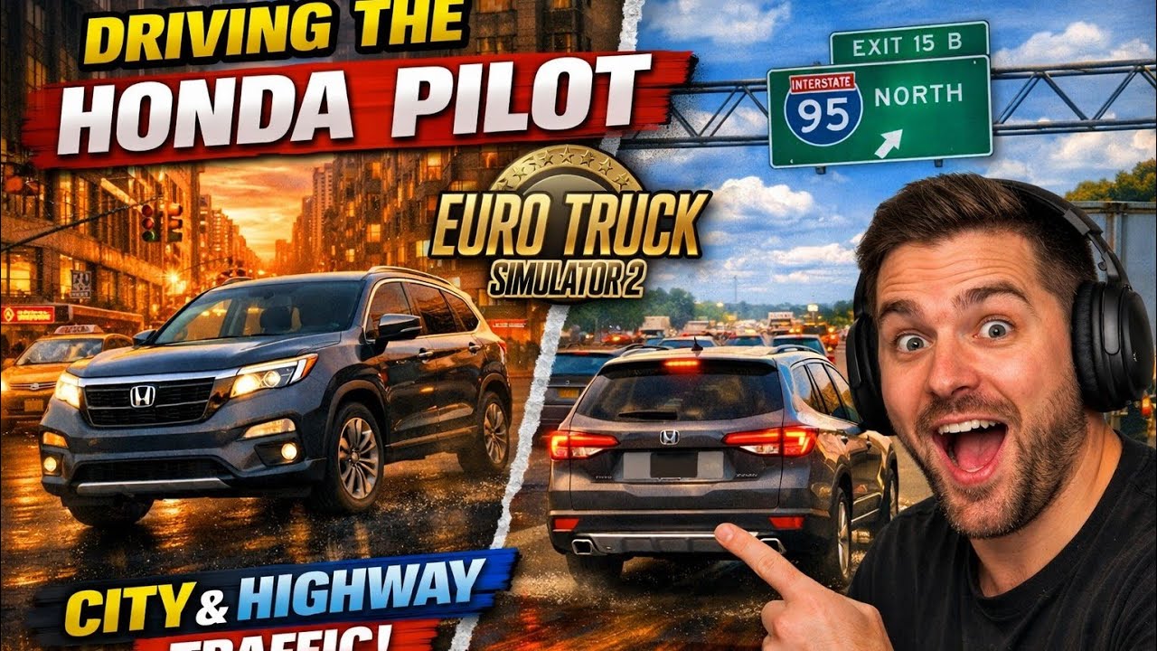 Driving Honda Pilot in City and Highways in Traffic 🚦!!
