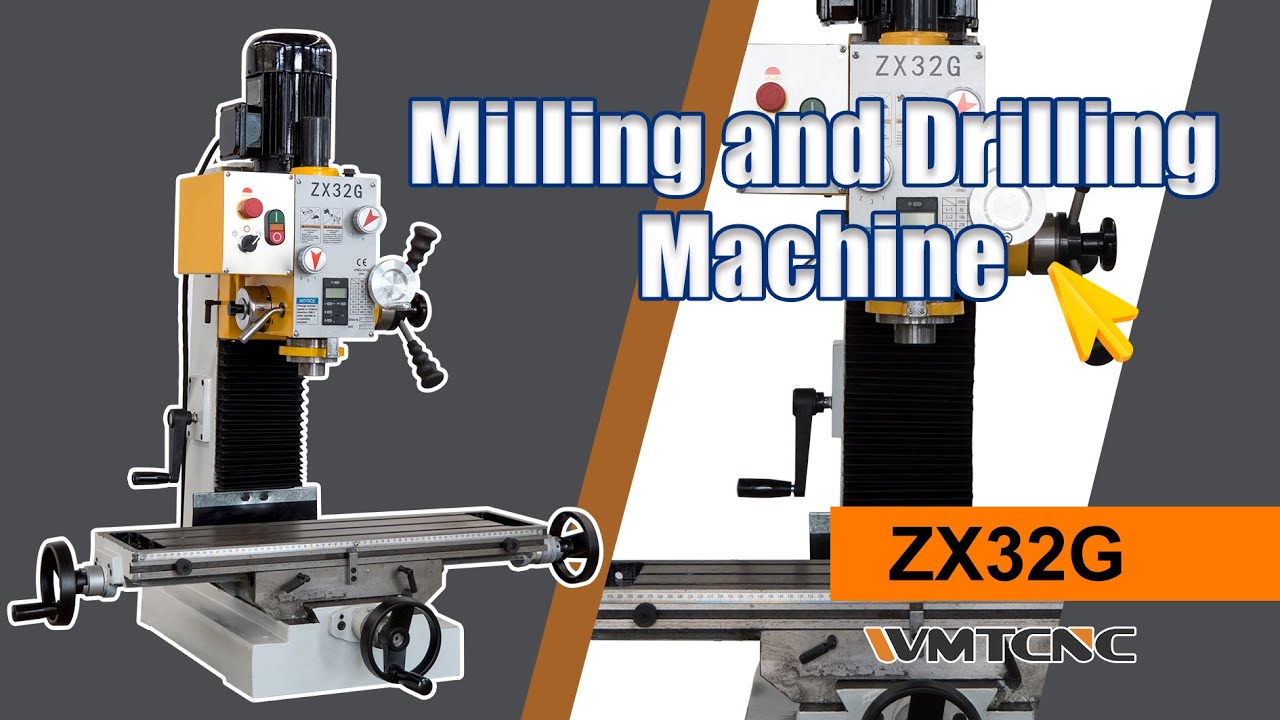 How to Use A Small Vertical Milling Machine  | Milling Machine Operation ZX32G