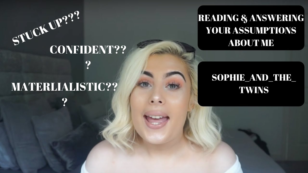 Reading & answering your assumptions about me!!