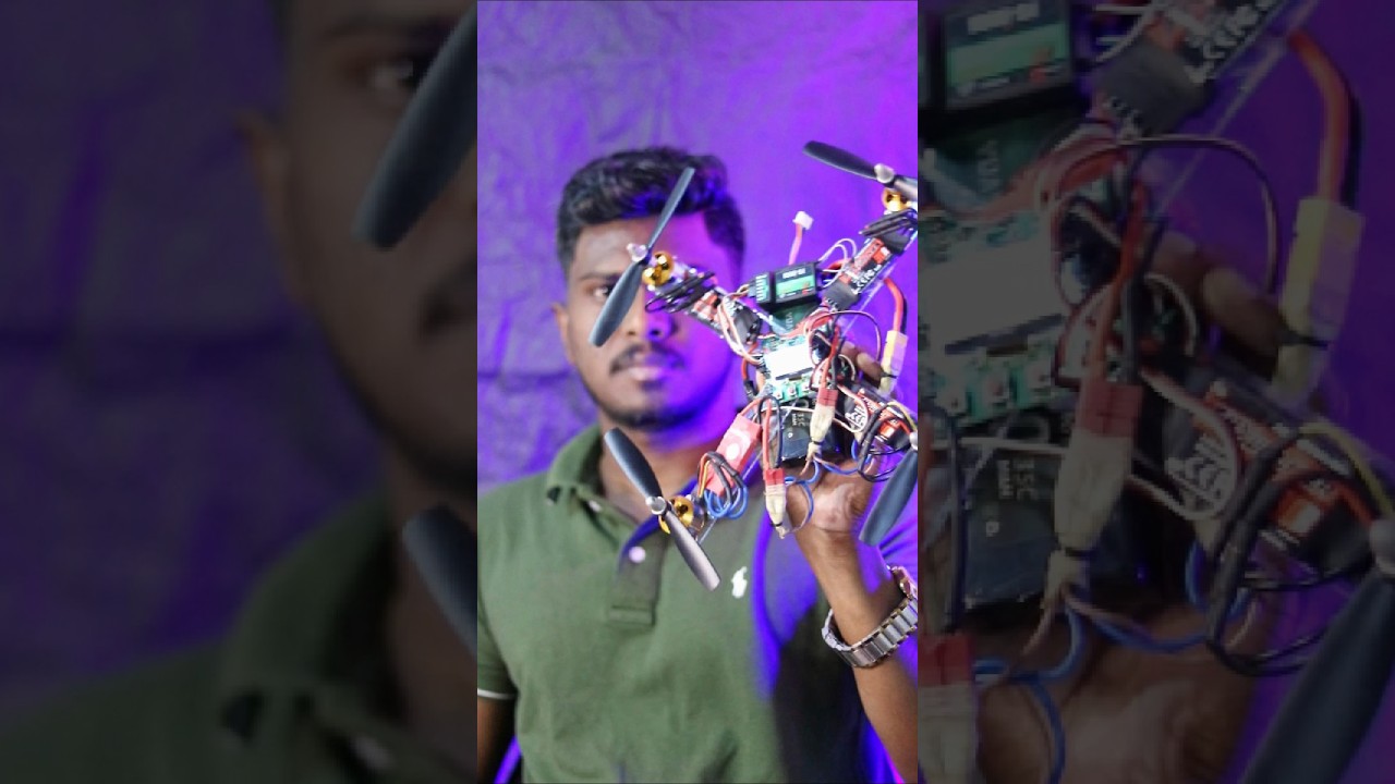 How to make Rc drone🔥 #shorts #aroshamalith #drone #diy