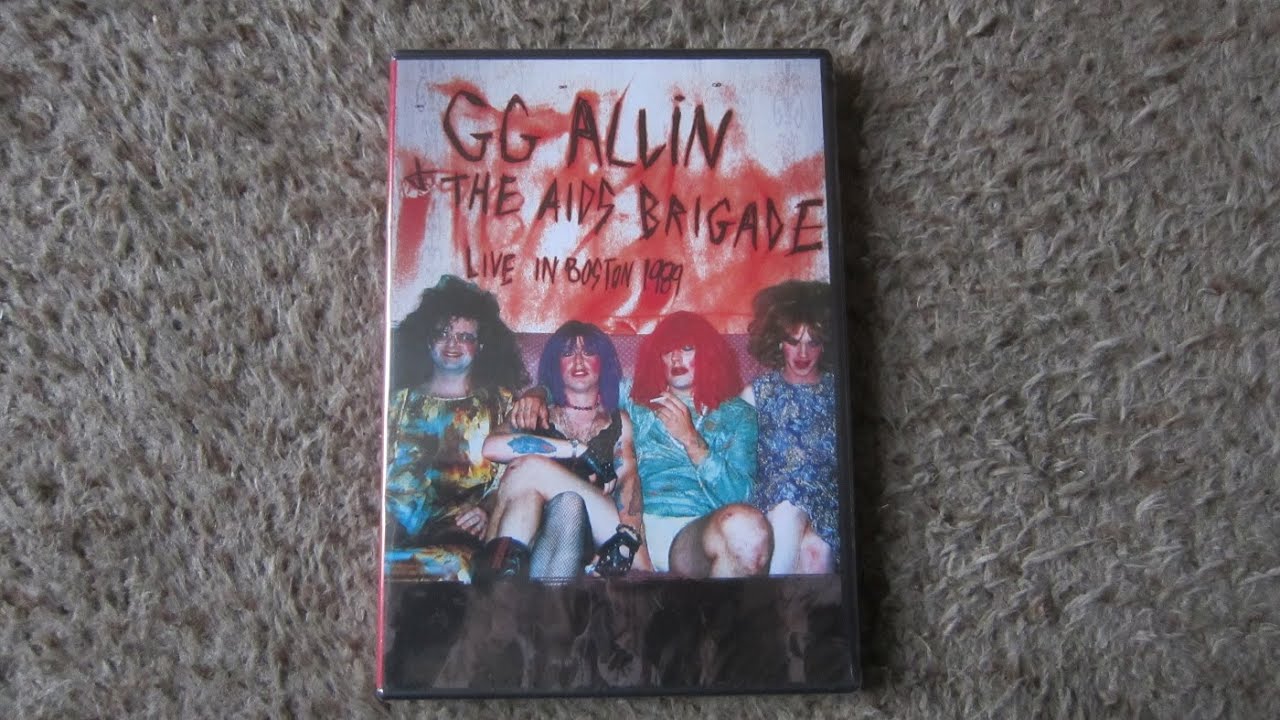 GG Allin & The Aids Brigade Live In Boston 1989 Dvd Unboxing