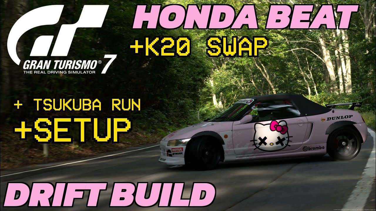 Honda Beat '91 K20 Swap Drift Tune Setup Gran Turismo 7