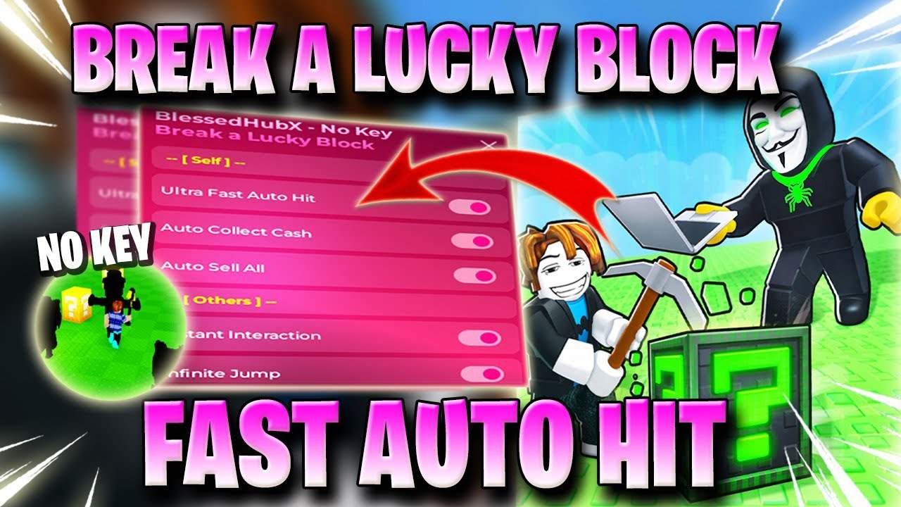 BREAK A LUCKY BLOCK SCRIPT *NO KEY* - AUTO FARM LUCKY, ULTRA AUTO HIT, AUTO COLLET & MORE ✅🥇