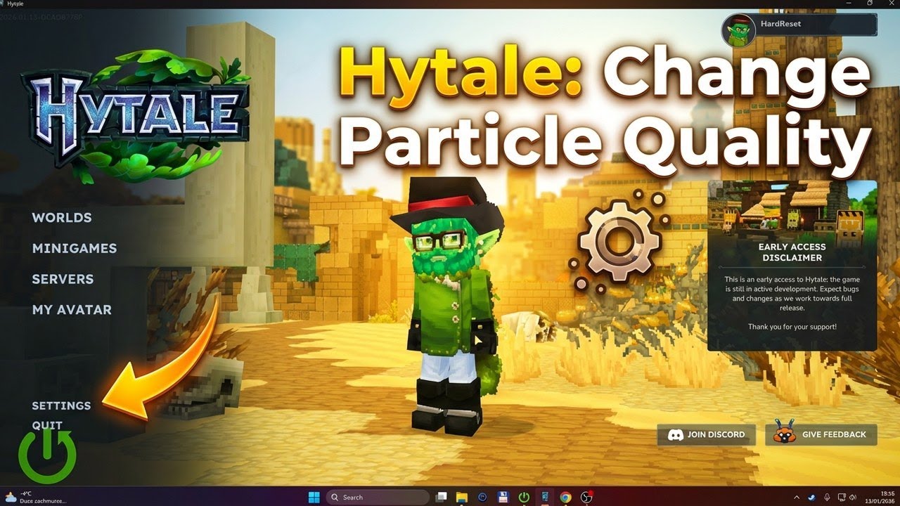 Hytale &ndash; Как изменить качество частиц