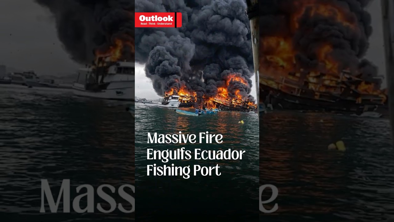 Massive Fire Destroys 35 Fishing Vessels at Manta Port, Ecuador &mdash; Cause Under Investigation