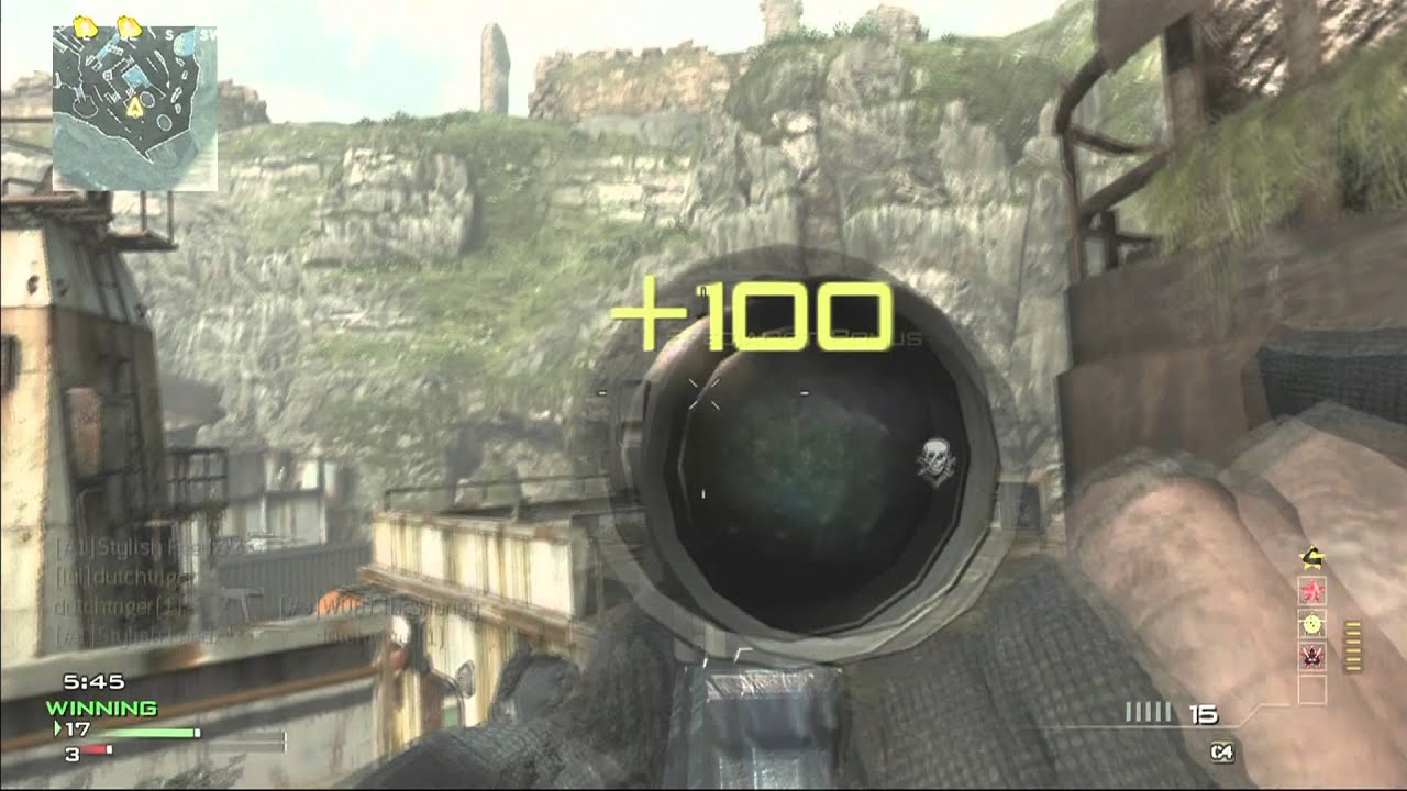 CoD MW3 Face off 2v2 MSR MOAB