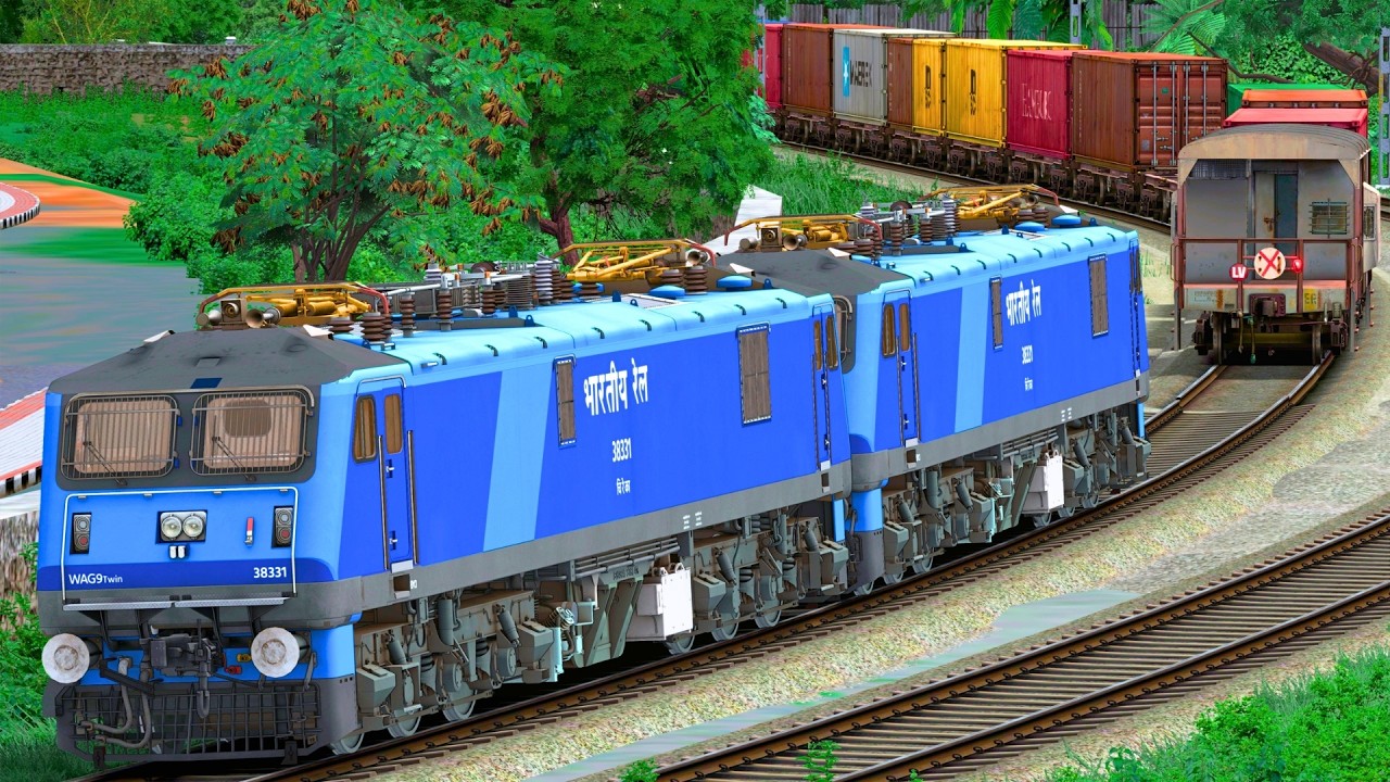 TWIN WAG9 SHUNT SHIP CONTAINER WAGON | BUMPY RAILROAD | Train Simulator | Railwork | NTG GAMING