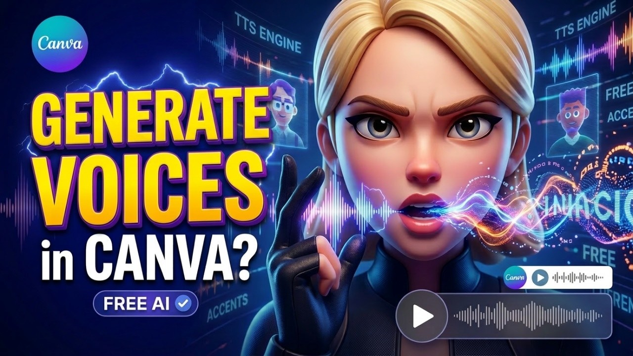 Canva AI Voice | Бесплатный генератор голоса на основе ИИ (преобразование текста в речь)