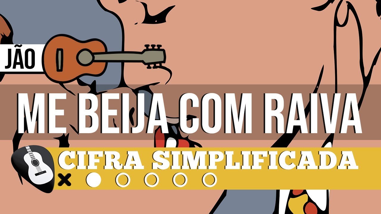 CIFRA ME BEIJA COM RAIVA (JÃO)• SIMPLIFICADA NO VIOLÃO -ZAP(31)9 9244 8620 PARA AULAS ONLINE AO VIVO