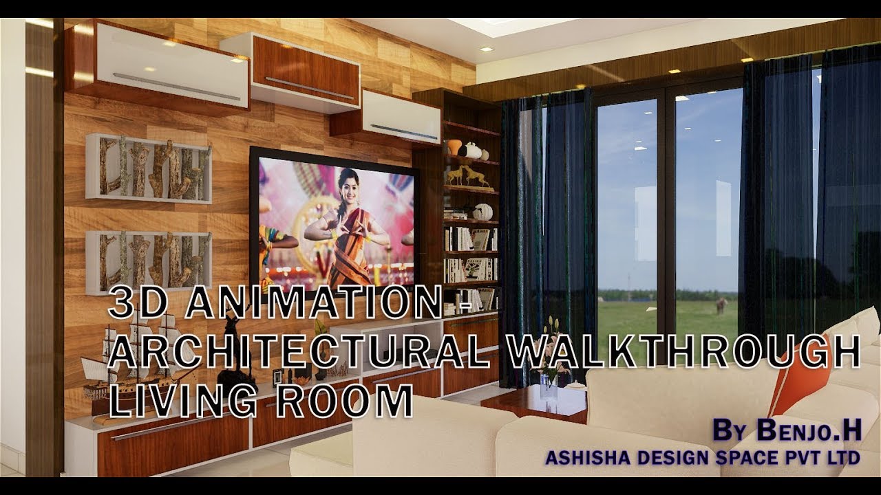 3D Animation - Architectural Walkthrough Living Room