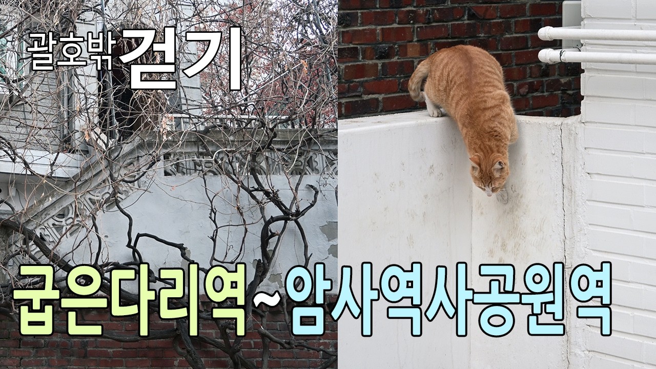굽은다리역에서 암사역사공원역까지 걷기