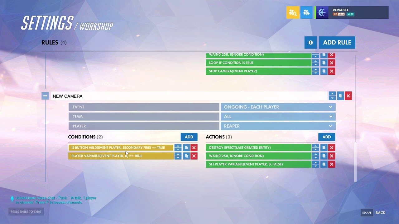 Overwatch Workshop: Spy Camera