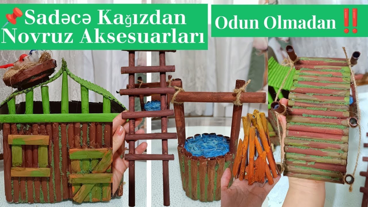 📌Bütün Novruz Dekorlarını kağızdan hazırladım.Novruz bayramı/Novruz Xonçası