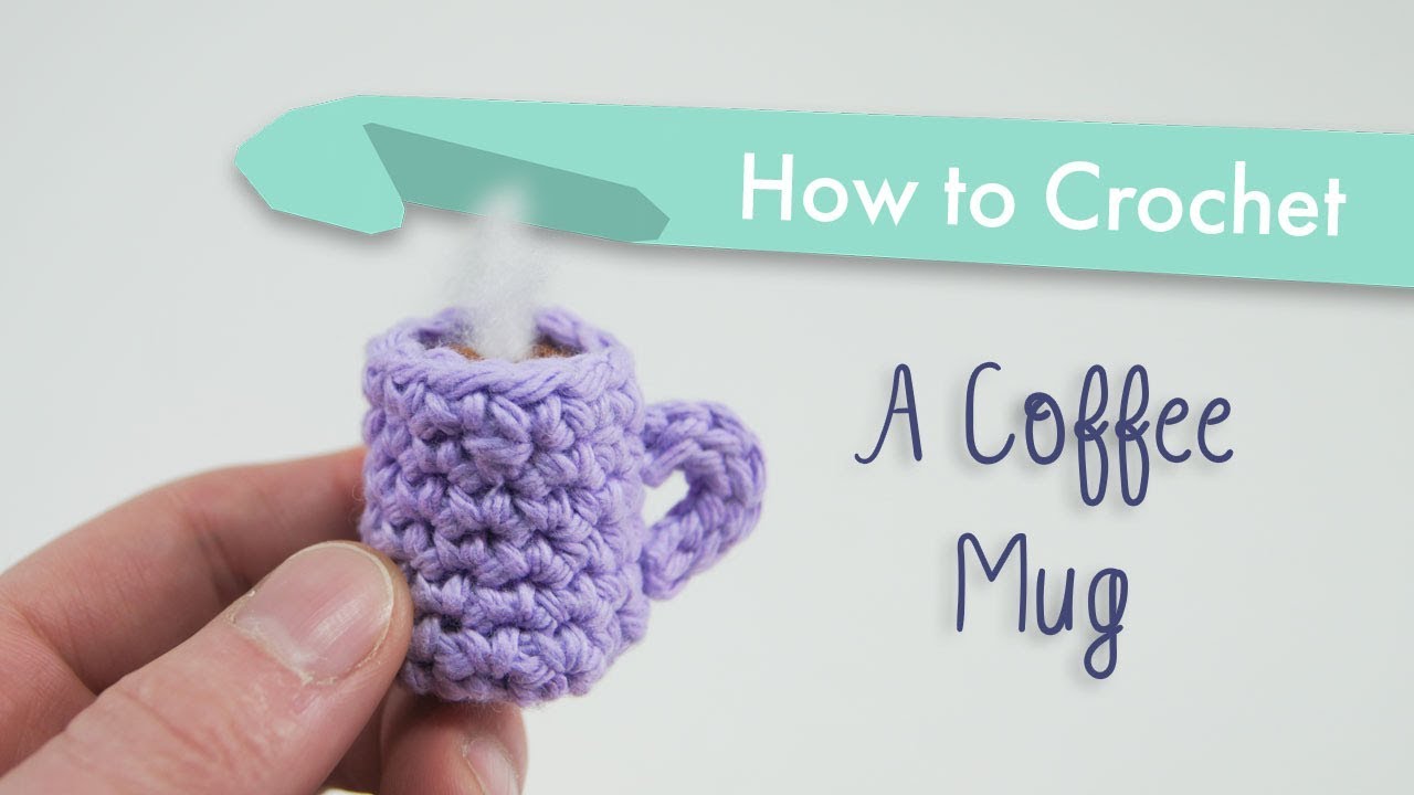How to Crochet a Coffee Mug Keychain || Beginner Pattern Tutorial