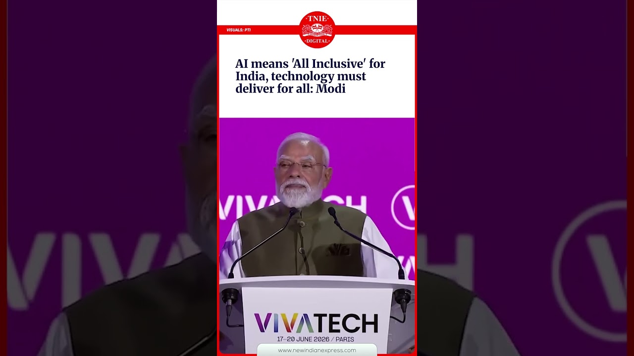Technology leads to progress when democratised: PM Modi at Vivatech 2026