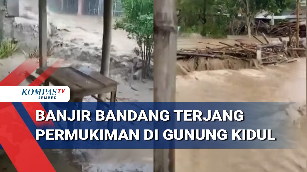 Banjir Bandang Gunung Kidul, 51 Warga Mengungsi Hindari Longsor Susulan