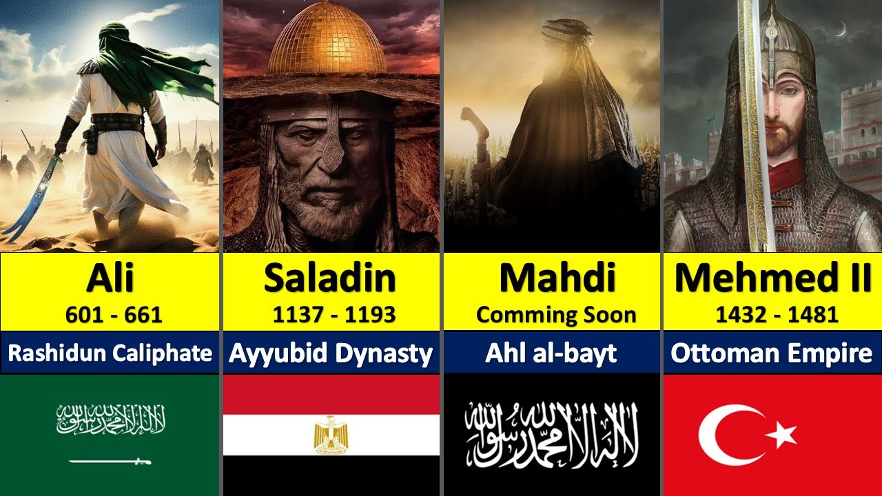100 Greatest Muslim Generals in History top Muslim Generals