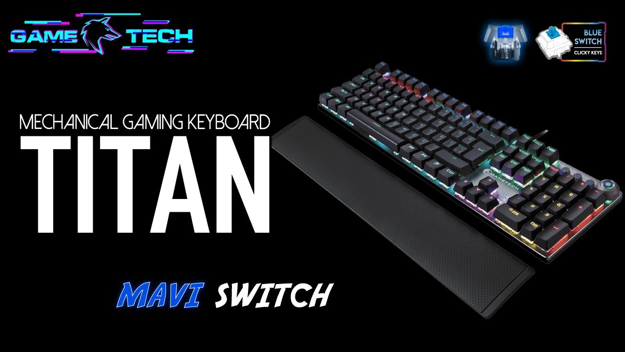 Gametech Titan | Blue Switch Mekanik Klavye